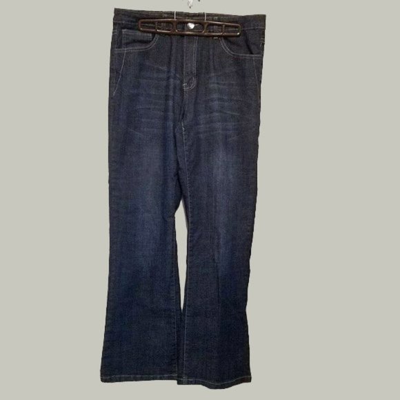 PBX Basics Womens Jeans Dark Wash Bootcut - Picture 2 of 7